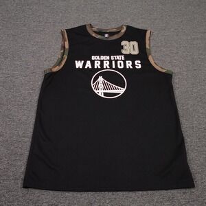 Golden State Warriors Jersey Mens Medium Black NBA Ultra Game Stephen Curry 30